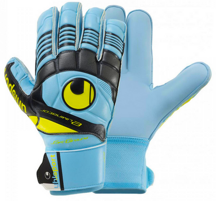 Turkusowe rękawice bramkarskie Uhlsport Eliminator Soft RF Comp 100013801