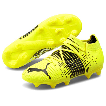 Żółto-czarne buty piłkarskie Puma Future Z 3.1 FG/AG 106395 01 - Junior