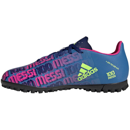 Kolorowe buty turfy Adidas X Speedflow Messi.4 FY6911 - Junior