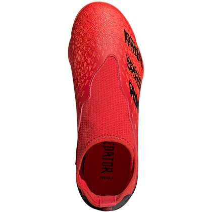 Czerwono-czarne buty halowe Adidas Predator Freak.3 LL FY7870 - Junior