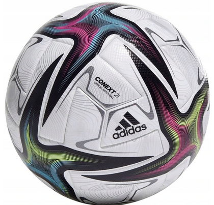 Wielokolorowa piłka nożna Adidas Conext 21 OMB FIFA GK3488 - rozmiar 5