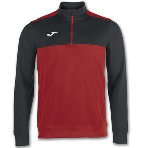 Czerwono-czarna bluza treningowa Joma Zip Winner 100947.601