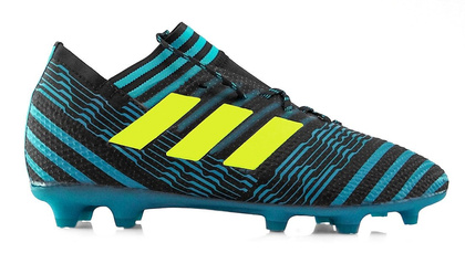 Niebieskie buty piłkarskie Adidas Nemeziz 17.1 FG J S82418 Profes