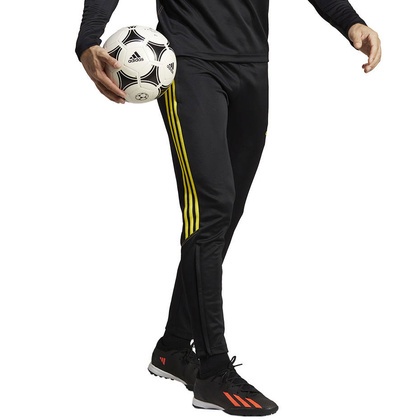 Czarno-żółte spodnie Adidas Tiro 23 Club Training IC1585