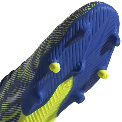 Granatowo-seledynowe buty piłkarskie korki Adidas Nemeziz.2 FG FW7412