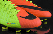 Zielono-pomarańczowe buty piłkarskie Nike Hypervenom Phade FG 852547-308