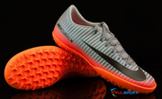 Szaro-pomarańczowe buty piłkarskie na orlik Nike Mercurial Victory CR7 TF 852530-001