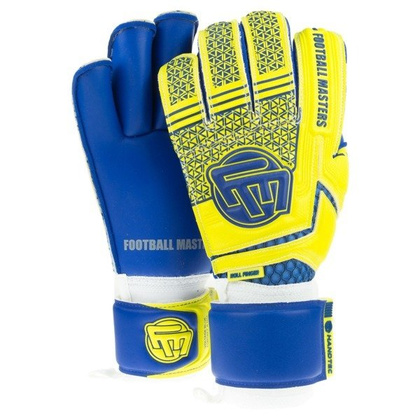 Rękawice bramkarskie Masters Voltage Yellow Blue Contact Grip RF JR