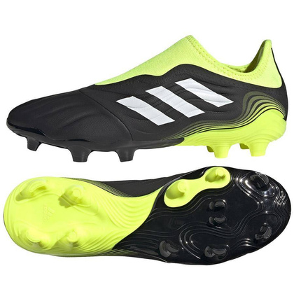 Czarno-zielone buty piłkarskie korki Adidas Copa Sense.3 LL FG FW7270