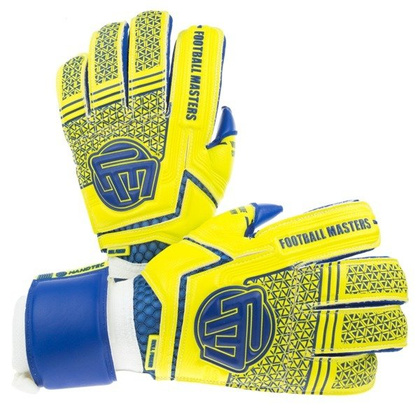 Rękawice bramkarskie Masters Voltage Yellow Blue Contact Grip RF JR