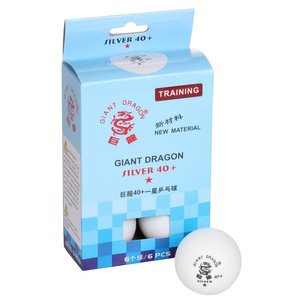 Białe piłeczki do ping ponga Giant Dragon Silver Star* 8331 6 szt.