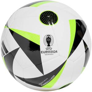 Biało-zielona piłka nożna Adidas Fussballliebe Club Euro 2024 IN9374