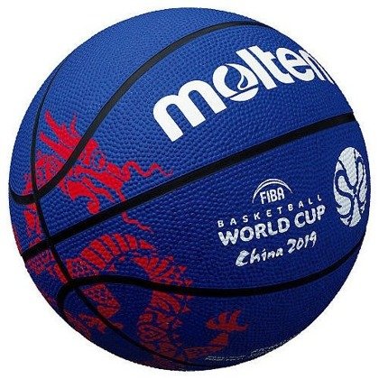 B7C1600-M9C-B Piłka do koszykówki Molten FIBA World Cup China 2019 replika / niebieska