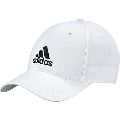 Biała czapka z daszkiem Adidas Baseball Cap Cotton FK0890 - męska