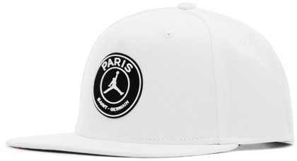Biała czapka z daszkiem bejsbolówka Nike Paris Saint Germain Jordan Pro AQ4435-101