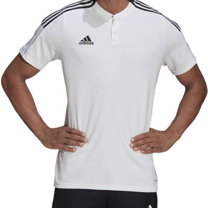 Biała koszulka polo Adidas Tiro 21 GM7363