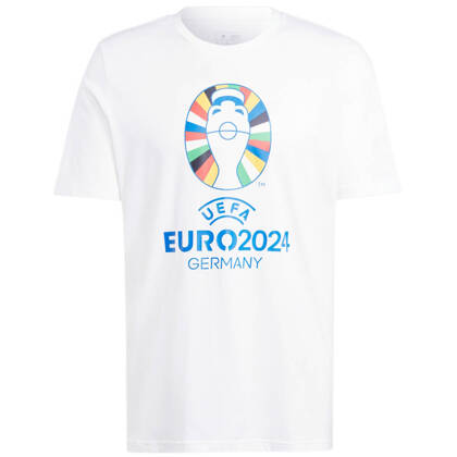 Biała koszulka sportowa Adidas Tee Euro 2024 IT9290