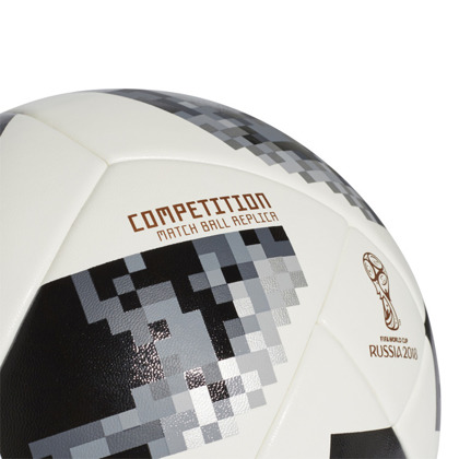 Biało-czarna piłka nożna Adidas Telstar 18 Competition CE8085 r5