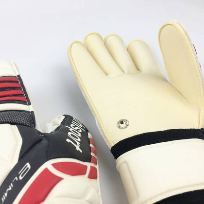 Biało-czarne rękawice bramkarskie Uhlsport Eliminator Absolutgrip RF 100056601