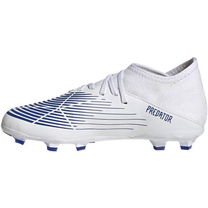 Biało-granatowe buty piłkarskie korki Adidas Predator Edge.3 FG GX5211 - Junior