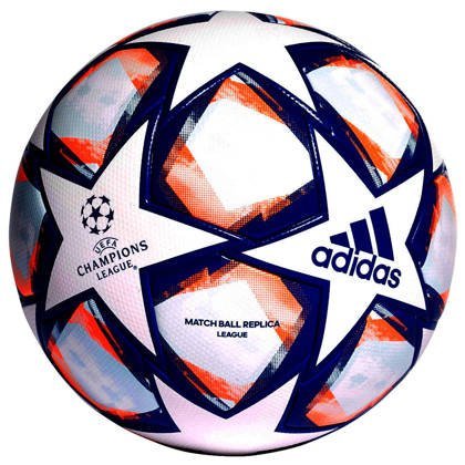 Biało-niebieska piłka nożna Adidas Finale 20 League FS0256 rozmiar 4