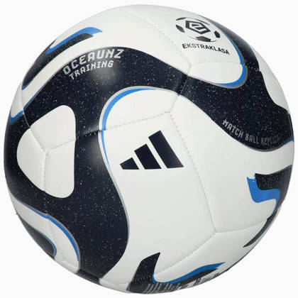 Biało-niebieska piłka nożna Adidas Oceaunz Training Ekstraklasa IQ4932 