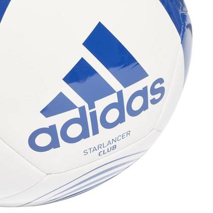 Biało-niebieska piłka nożna Adidas Starlancer Club GU0248