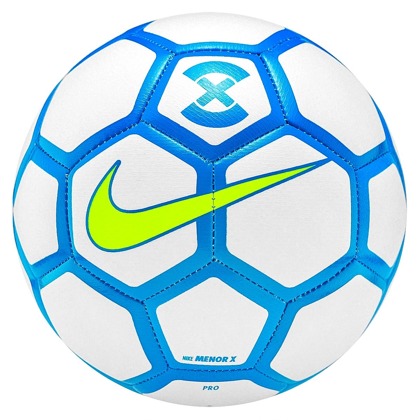 Biało-niebieska piłka nożna halowa Nike Futsal Menor X SC3039-103 - rozmiar 4 