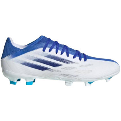 Biało-niebieskie buty piłkarskie korki Adidas X Speedflow.3 FG GW7480