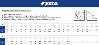 Biało-pomarańczowe buty piłkarskie na halę Joma Top Flex 817 Sala