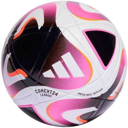 Biało-różowa piłka nożna Adidas Conext 24 League IP1617