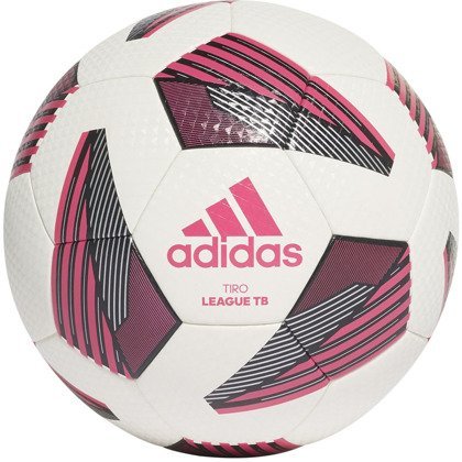 Biało-różowa piłka nożna Adidas Tiro League TB FS0375 - rozmiar 4