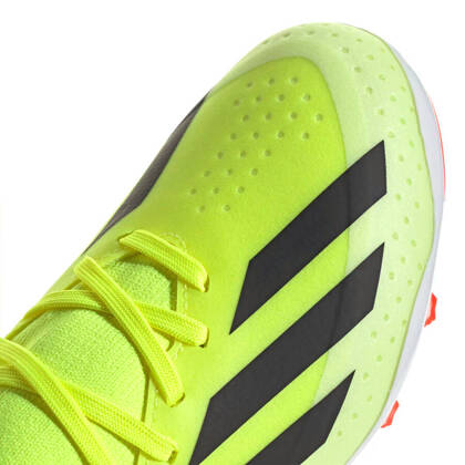 Biało-seledynowe buty korki Adidas X Crazyfast League IF0683 - Junior