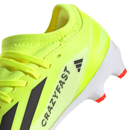 Biało-seledynowe buty korki Adidas X Crazyfast League IF0683 - Junior