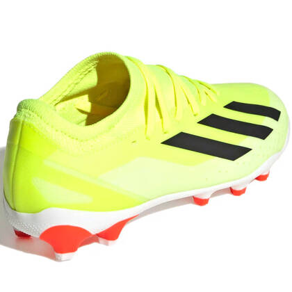 Biało-seledynowe buty korki Adidas X Crazyfast League IF0683 - Junior