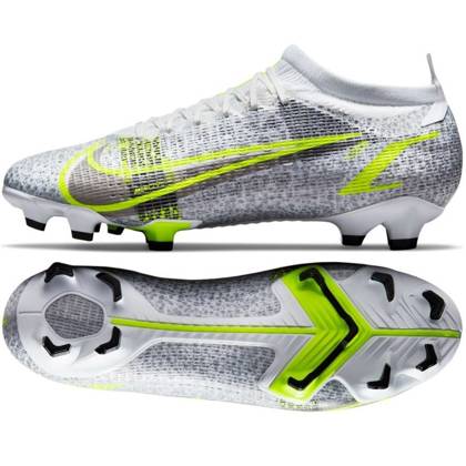 Biało-srebrne buty piłkarskie korki Nike Mercurial Vapor 14 Pro CU5693 107