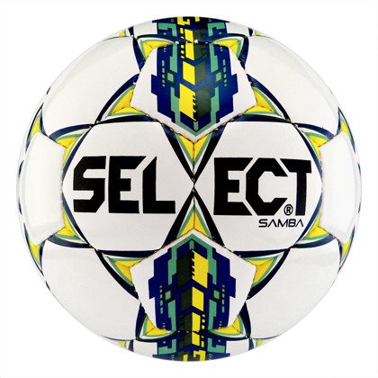 Biało-zielona piłka do piłki nożnej Select Samba r4
