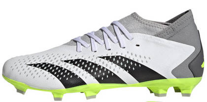 Biało-zielone buty piłkarskie Adidas Predator Accuracy.3 FG GZ0024