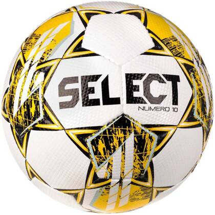 Biało-żółta piłka nożna Select Numero 10 v23 110046