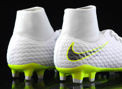 Biało-żółte buty piłkarskie Nike Hypervenom Phantom Academy DF FG AH7268-107