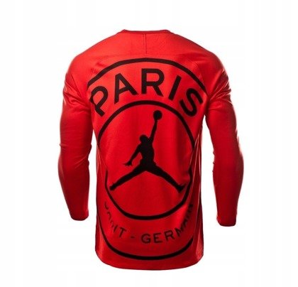 Bluza Nike Jordan Paris Saint Germain Dry Squad Top 919921-657 czerwono-czarna.