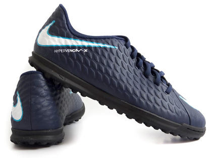 Granatowe buty piłkarskie na orlik Nike Hypervenom Phade TF 852585-414