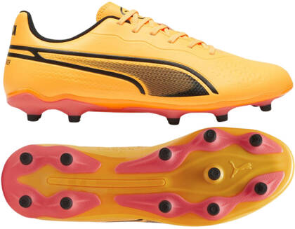 Pomarańczowe buty piłkarskie Puma KING Match 107570 05