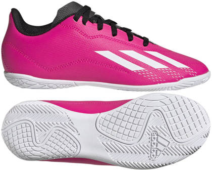 Różowo-białe buty halowe Adidas X Speedportal.4  GZ2449 - Junior