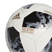 Biało-czarna piłka nożna Adidas Telstar 18 Competition CE8085 r5