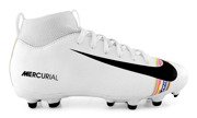 Biało-czarne buty piłkarskie Nike Mercurial Superfly Academy FG/MG AJ3111-109 JR