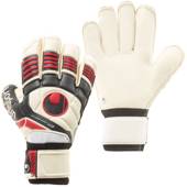 Biało-czarne rękawice bramkarskie Uhlsport Eliminator Absolutgrip RF 100056601