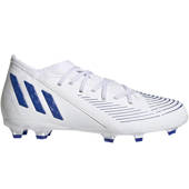 Biało-granatowe buty piłkarskie korki Adidas Predator Edge.3 FG GX5211 - Junior