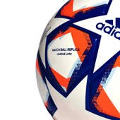 Biało-niebieska piłka nożna Adidas Finale 20 Junior 290g FS0267 - rozmiar 4