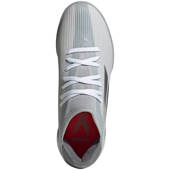 Biało-szare buty turfy Adidas X Speedflow Messi.3 FY3322 - Junior